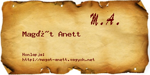 Magát Anett névjegykártya